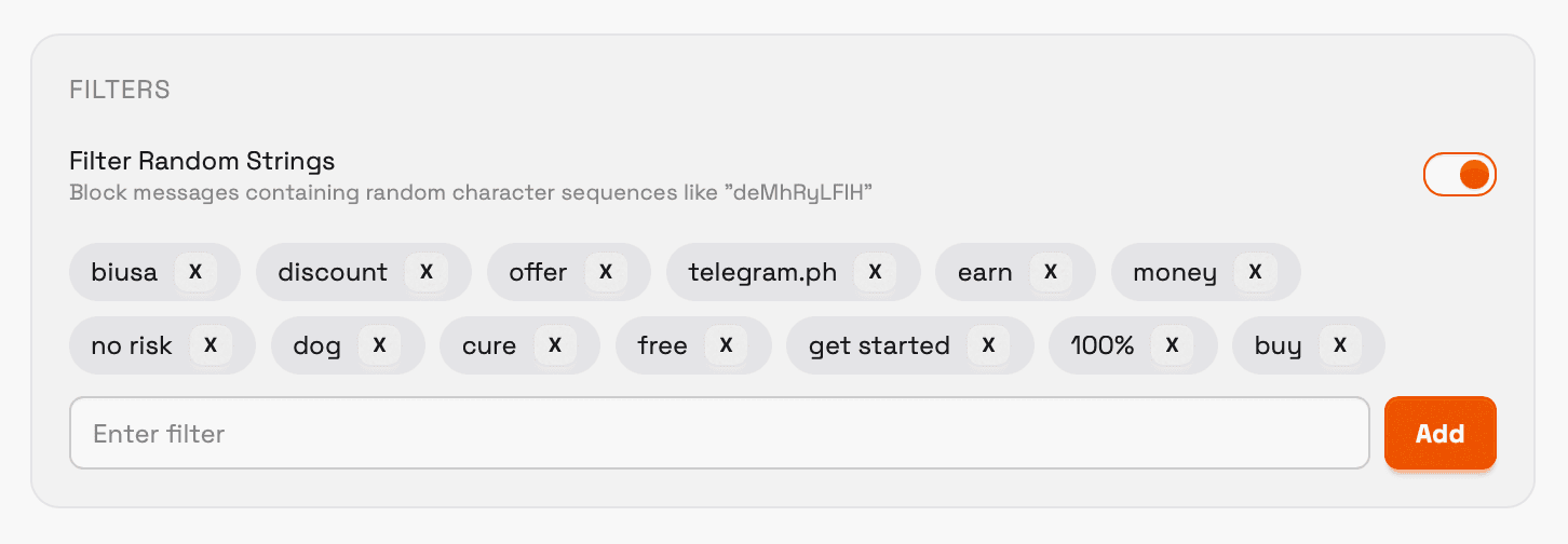 Custom Filters